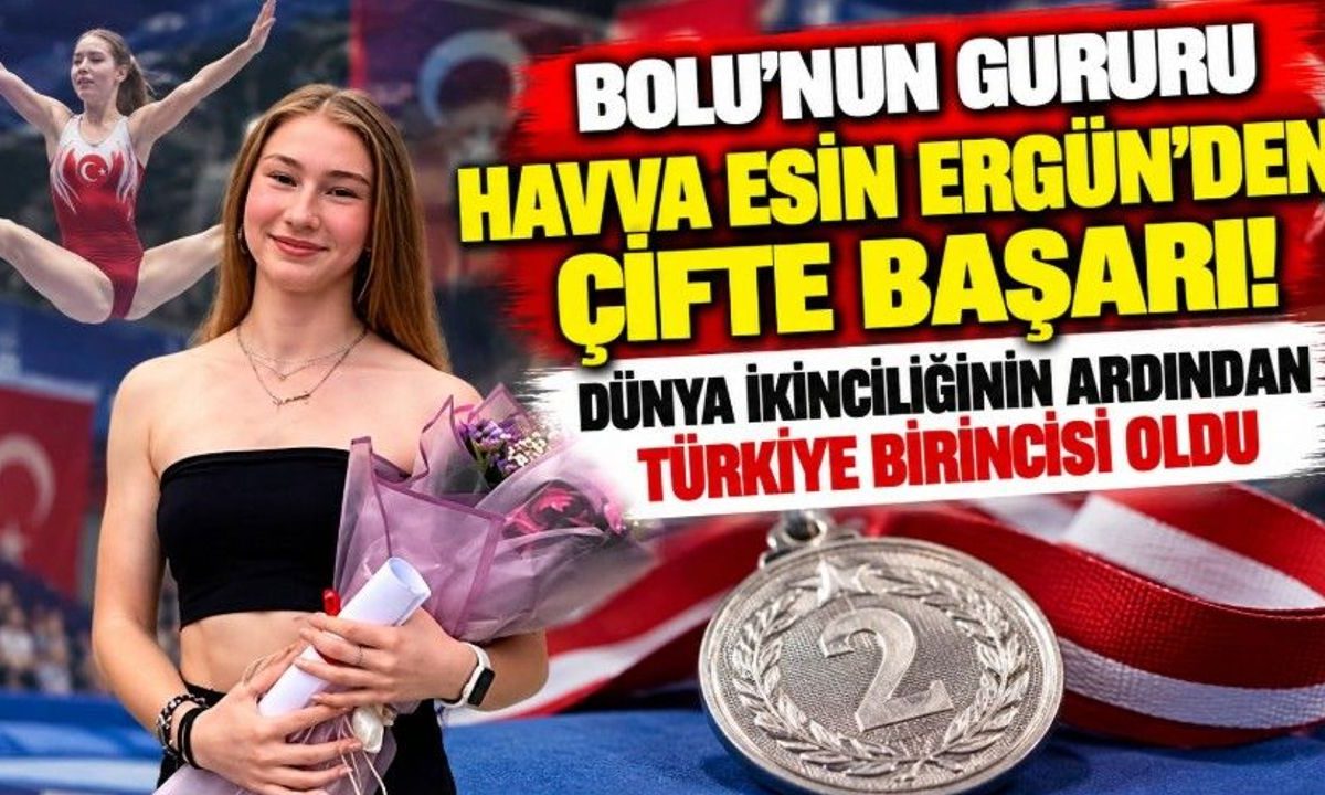 Bolu’nun gururu Havva Esin Ergün’den çifte başarı! Dünya ikinciliğinin ardından Türkiye birincisi oldu