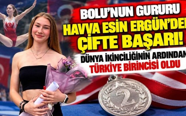 Bolu’nun gururu Havva Esin Ergün’den çifte başarı! Dünya ikinciliğinin ardından Türkiye birincisi oldu