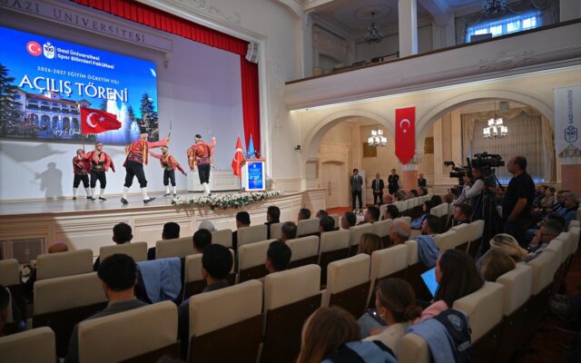 Gazi Üniversitesi Spor Bilimleri Fakültesinde 2026-2027 akademik yılı törenle açıldı