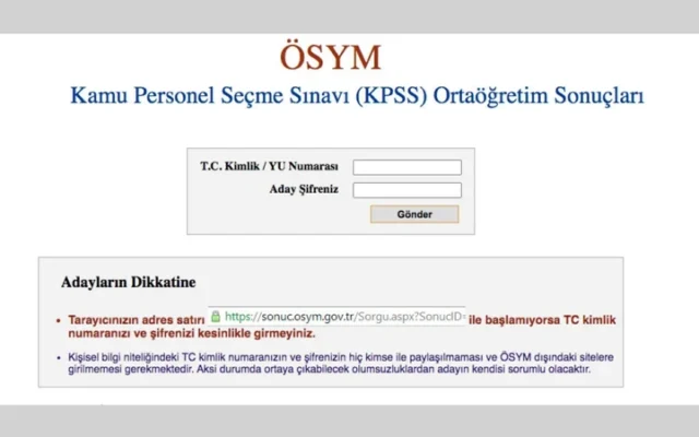 KPSS ortaöğretim ne zaman açıklanacak? ÖSYM KPSS sonuç sorgulama ekranı