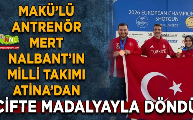 MAKÜ’lü Antrenör Mert Nalbant’ın Milli Takımı Atina’dan çifte madalyayla döndü