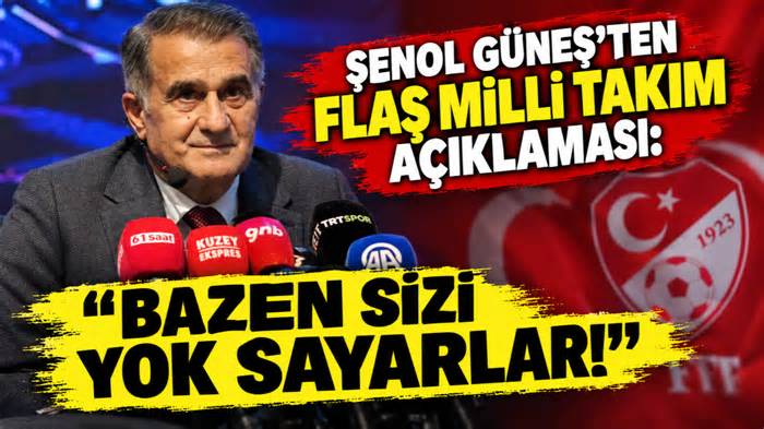 Şenol Güneş’ten flaş Milli Takım açıklaması: “Bazen sizi yok sayarlar!”
